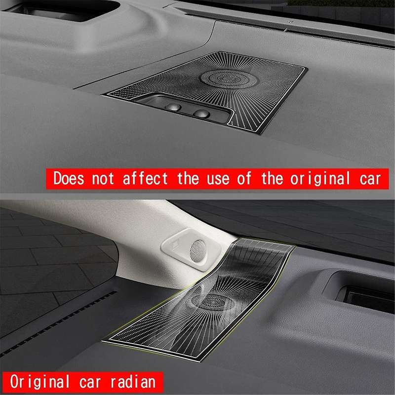 for Alphard 40 Series 2023+ Stainless Steel Dashboard Loudspeaker Cover Interior Trim Accessories