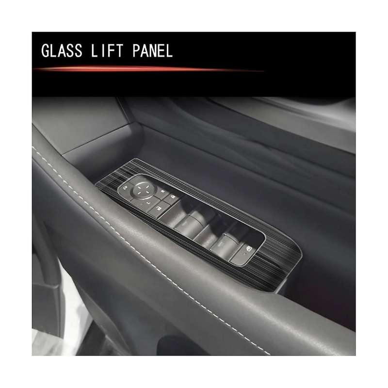 for Alphard 40 Series 2023+ Stainless Steel Door Armest Window Lift Switch Glass Control Panle Cover