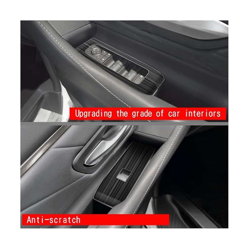 for Alphard 40 Series 2023+ Stainless Steel Door Armest Window Lift Switch Glass Control Panle Cover