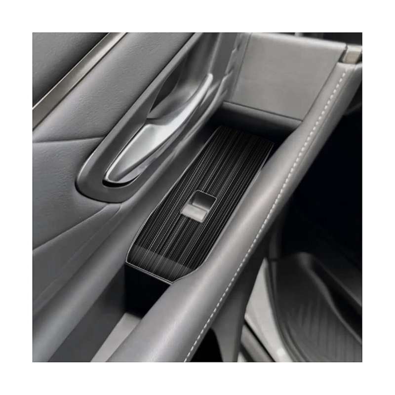 for Alphard 40 Series 2023+ Stainless Steel Door Armest Window Lift Switch Glass Control Panle Cover
