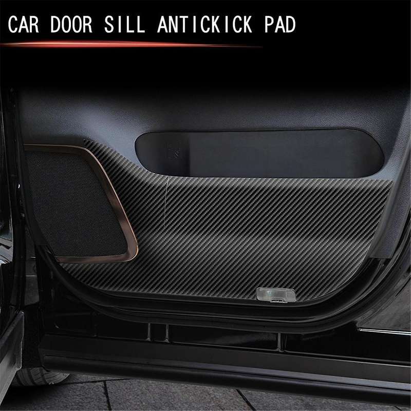 for Alphard 40 Series Soft Carbon Fiber Car Front Door Anti-kick Panel Cover Decoration Sticker Car
