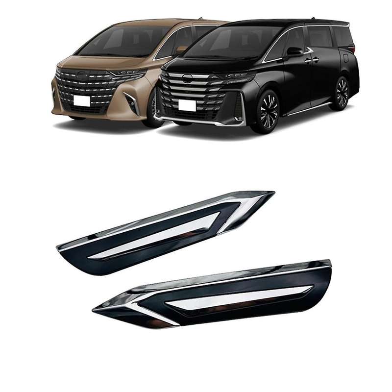 for Alphard Vellfire 40 Series 2023 Car Side Turn Signal Light Lamp Cover Side Emblem Trim Accessor