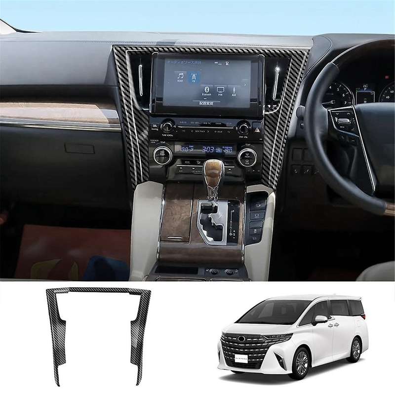 for Alphard/vellfire 30 Series 2016-2023 Navigation Frame Central Control Display Trim Frame Carbon