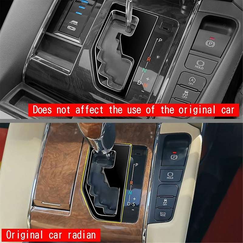for Alphard/Vellfire 30 Series 2015-2023 Center Console Gear Shift Panel Cover Car Accessories Gloss