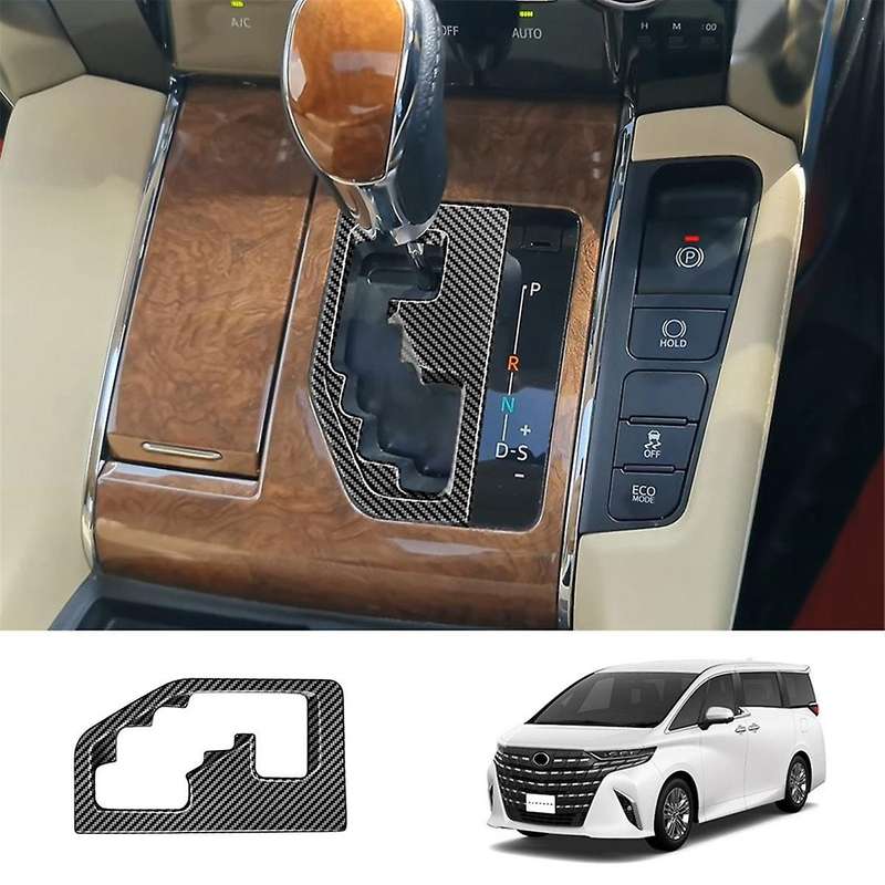 for Alphard/Vellfire 30 Series 2015-2023 Center Console Gear Shift Panel Cover Car Accessories Carbo
