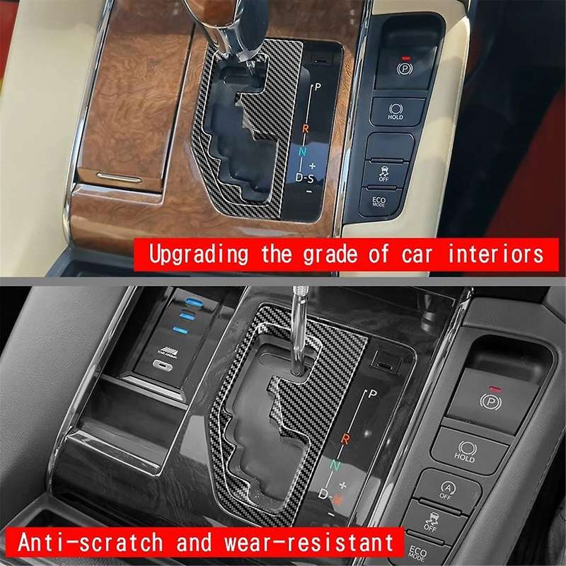for Alphard/Vellfire 30 Series 2015-2023 Center Console Gear Shift Panel Cover Car Accessories Carbo