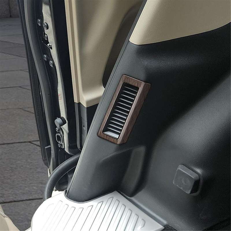 for ALPHARD VELLFIRE 40 Series 2023+ Wood Grain Car Middle Row Air Outlet Trim Frame Car Interior Ac