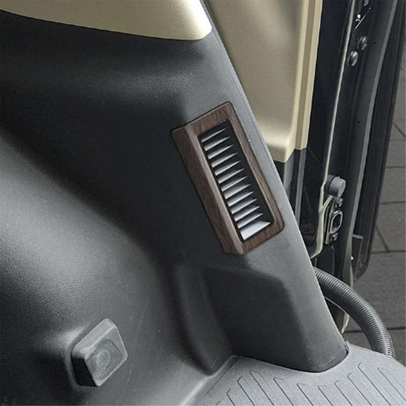 for ALPHARD VELLFIRE 40 Series 2023+ Wood Grain Car Middle Row Air Outlet Trim Frame Car Interior Ac