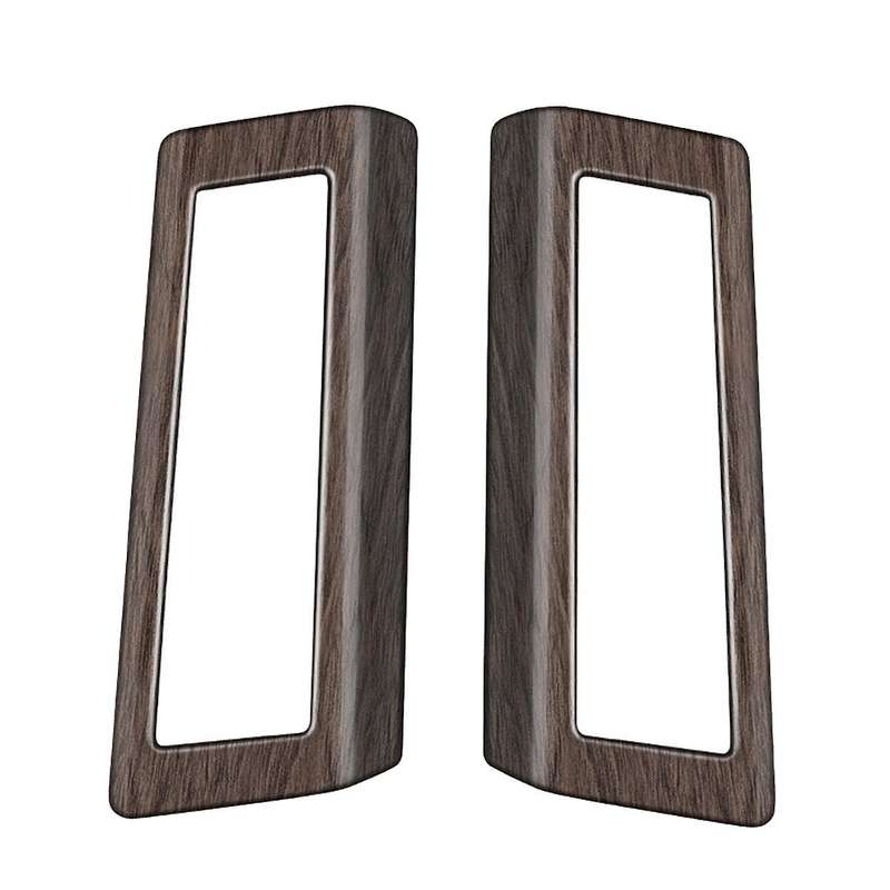 for ALPHARD VELLFIRE 40 Series 2023+ Wood Grain Car Middle Row Air Outlet Trim Frame Car Interior Ac