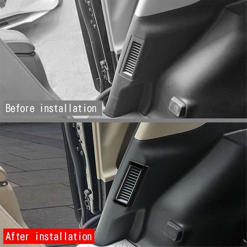 for ALPHARD VELLFIRE 40 Series 2023+ Gloss Black Car Middle Row Air Outlet Trim Frame Car Interior A