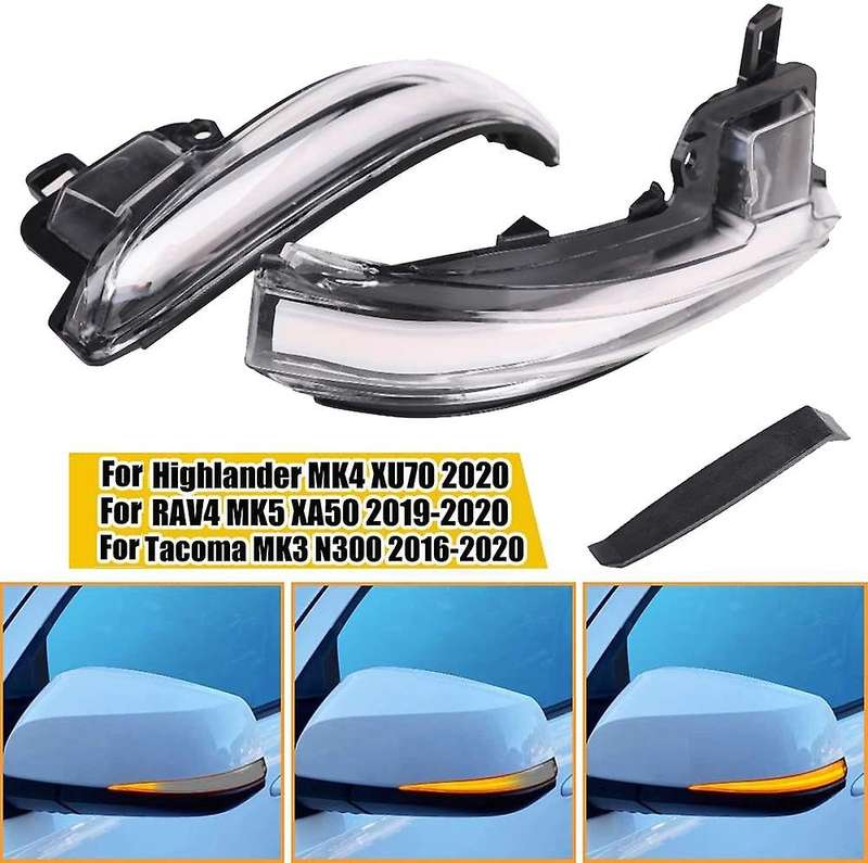 for Alphard Vellfire N300 XU70 2020 LED Dynamic Rearview Mirror Lights Turn Signals Light