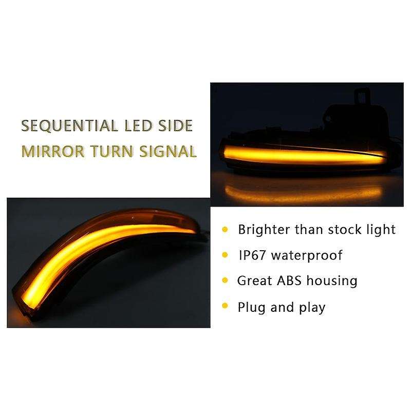 for Alphard Vellfire N300 XU70 2020 LED Dynamic Rearview Mirror Lights Turn Signals Light