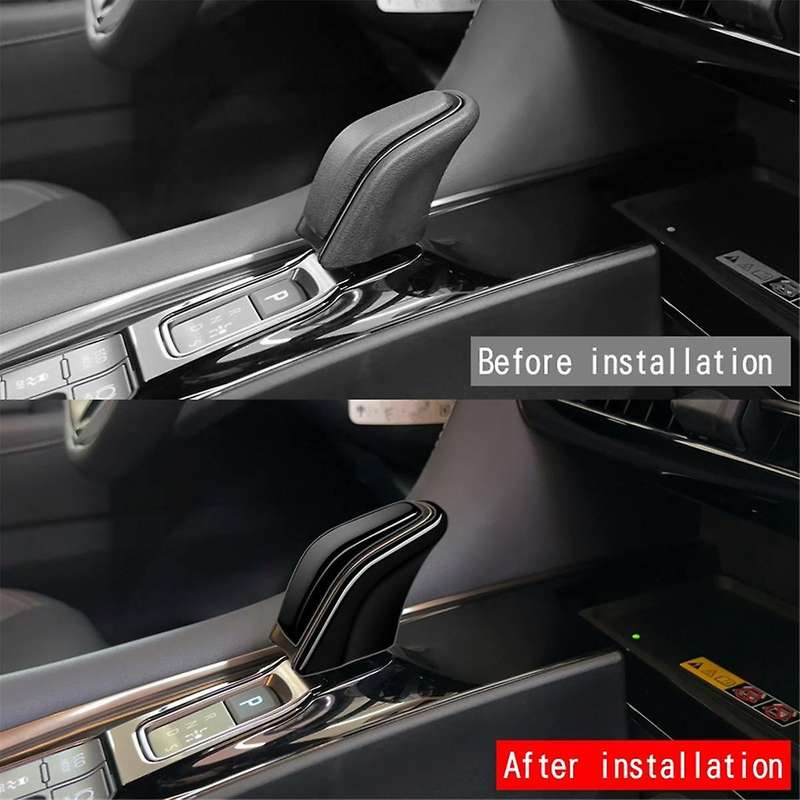 for ALPHARD/VELLFIRE 40 Series 2023+ Car Gear Shift Knob Head Cover Trim Decorative Sticker Gloss Bl
