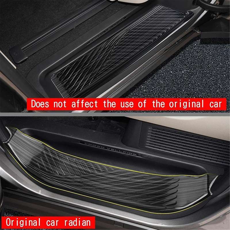 for Alphard/vellfire 40 Series 2023+ Car Outside Door Sill Scuff Plate Guard Cover Trim Stainless St