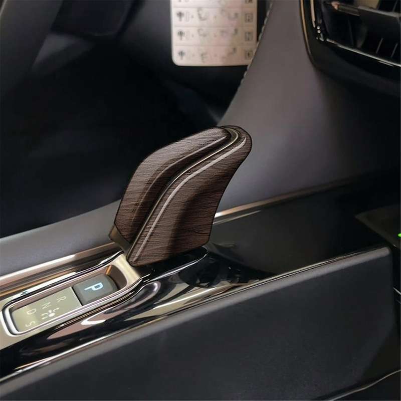 for ALPHARD/VELLFIRE 40 Series 2023+ Car Gear Shift Knob Head Cover Trim Decorative Sticker Wood Gra