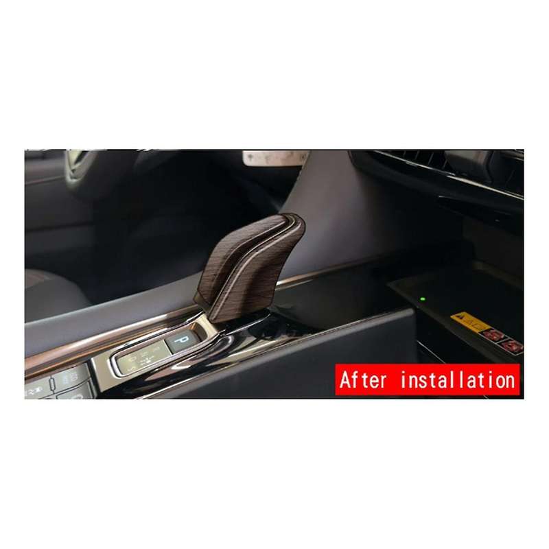 for ALPHARD/VELLFIRE 40 Series 2023+ Car Gear Shift Knob Head Cover Trim Decorative Sticker Wood Gra