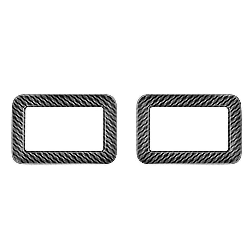 for ALPHARD/VELLFIRE 40 Series 2023+ Car Middle Row Seat Control Pane Trim Frame Sticker Carbon Fibe