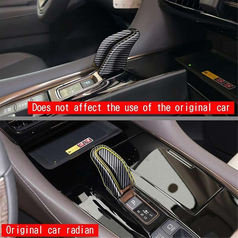 for ALPHARD/VELLFIRE 40 Series 2023+ Car Gear Shift Knob Head Cover Trim Decorative Sticker Carbon F