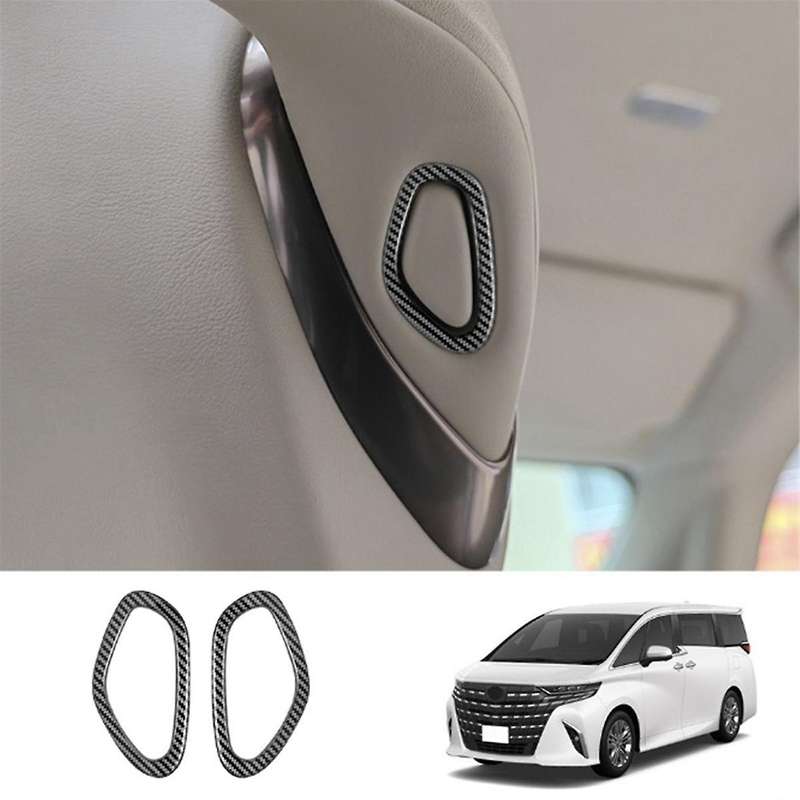 for ALPHARD/VELLFIRE 40 Series 2023+ Car Front Seat Rear Hook Button Trim Frame Carbon Fiber Pattern