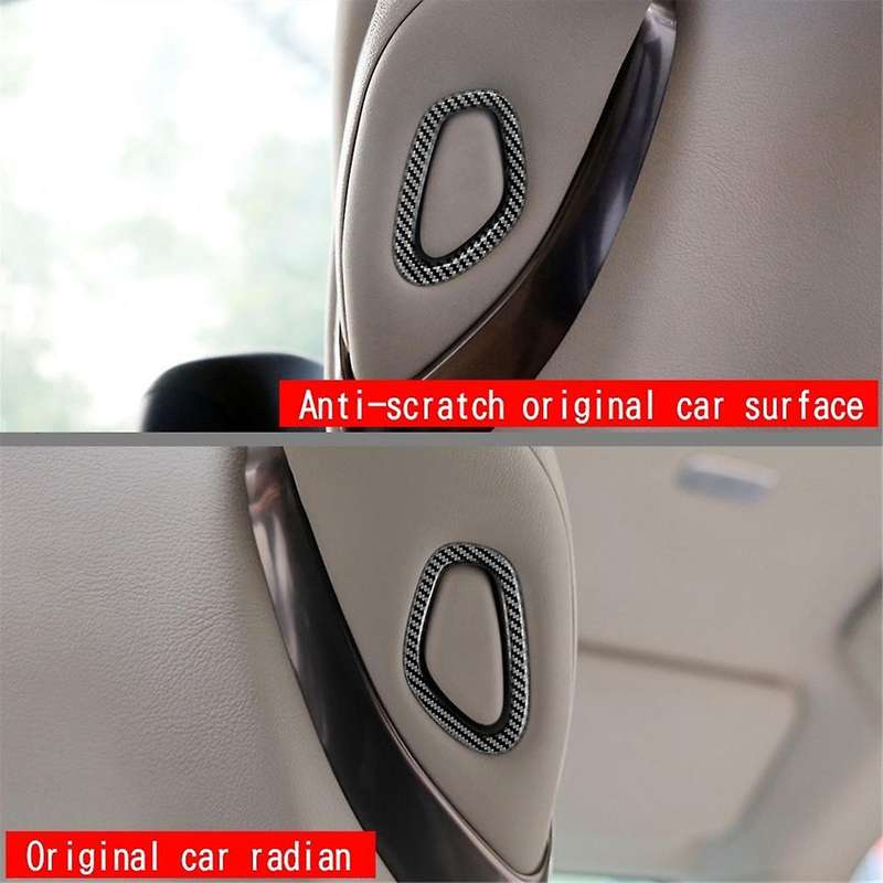 for ALPHARD/VELLFIRE 40 Series 2023+ Car Front Seat Rear Hook Button Trim Frame Carbon Fiber Pattern