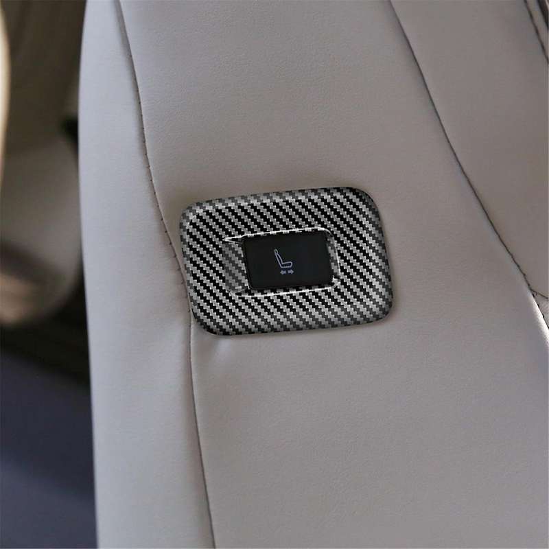 for ALPHARD/VELLFIRE 40 Series 2023+ High Configuration Car Middle Row Seat Side Button Frame Carbon