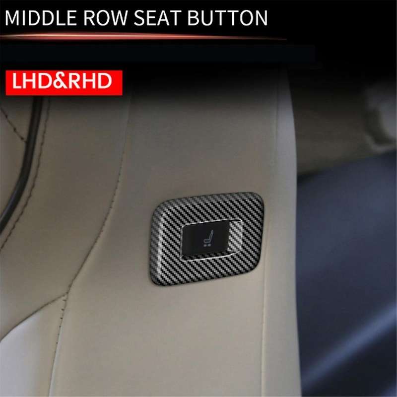 for ALPHARD/VELLFIRE 40 Series 2023+ High Configuration Car Middle Row Seat Side Button Frame Carbon