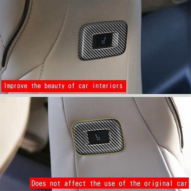 for ALPHARD/VELLFIRE 40 Series 2023+ High Configuration Car Middle Row Seat Side Button Frame Carbon