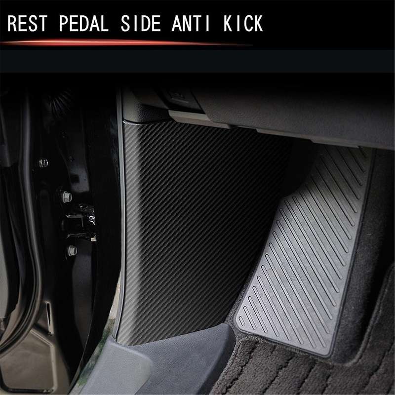 for Alphard/Vellfire 40 Series 2023+ Rest Pedal Side Anti-Kick PU Leather Interior Protection Pads
