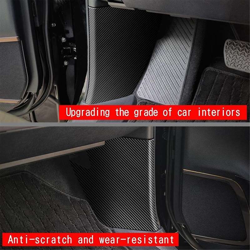 for Alphard/Vellfire 40 Series 2023+ Rest Pedal Side Anti-Kick PU Leather Interior Protection Pads