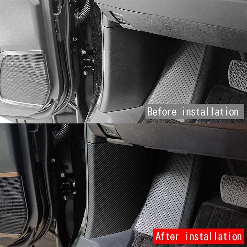 for Alphard/Vellfire 40 Series 2023+ Rest Pedal Side Anti-Kick PU Leather Interior Protection Pads