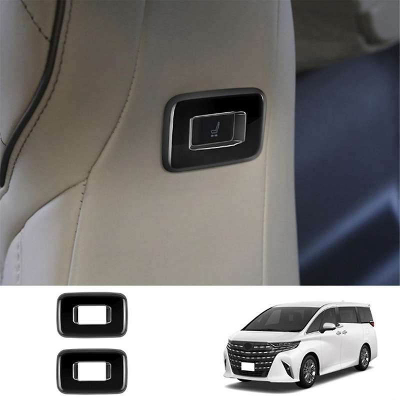 for ALPHARD/VELLFIRE 40 Series 2023+ High Configuration Car Middle Row Seat Side Button Frame Gloss