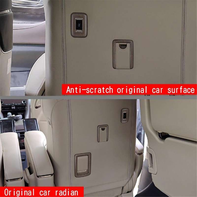 for Alphard/vellfire 40 Series 2023+ Car Second Row Seat Button Frame Trim High Configuration Wood