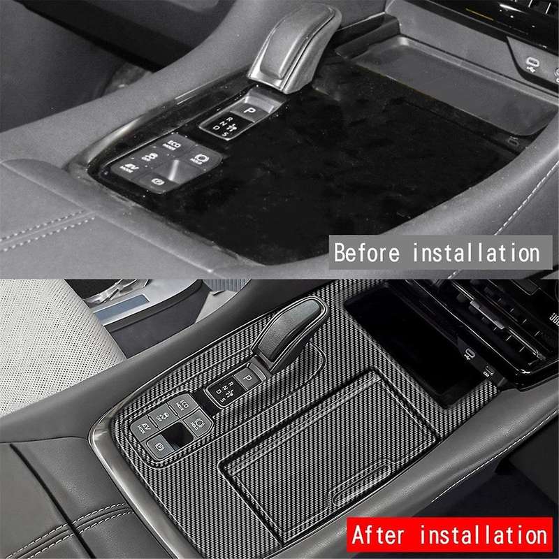 for Alphard/vellfire 40 Series 2023+ Carbon Fiber Central Control Gear Shift Panel Trim Accessories