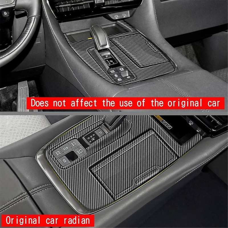 for Alphard/vellfire 40 Series 2023+ Carbon Fiber Central Control Gear Shift Panel Trim Accessories