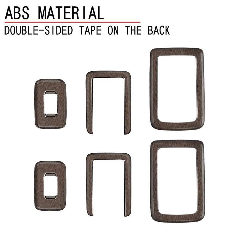 for Alphard/VELLFIRE 40 Series 2023+ Car Second Row Seat Button Frame Trim High Configuration Wood G