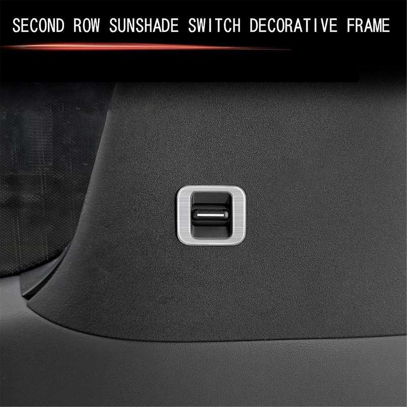 for Alphard/vellfire 40 Series 2023+ Second Row Sunshade Switch Decorative Frame Interior Trim Acce