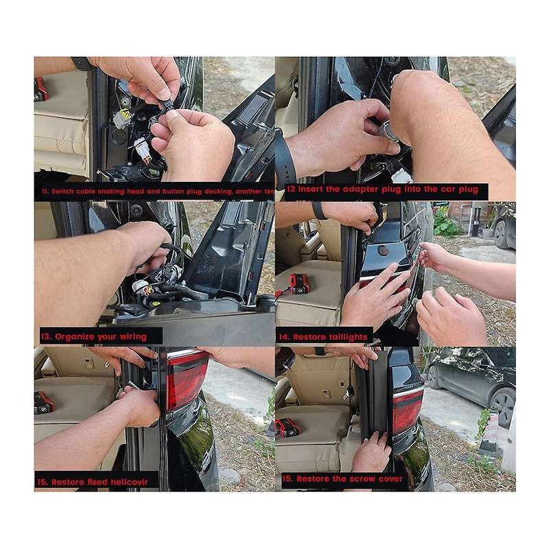 for ALPHARD/VELLFIRE 40 Series 2023+ with Light Button Trunk Switch Button Light Kit Car Accessories