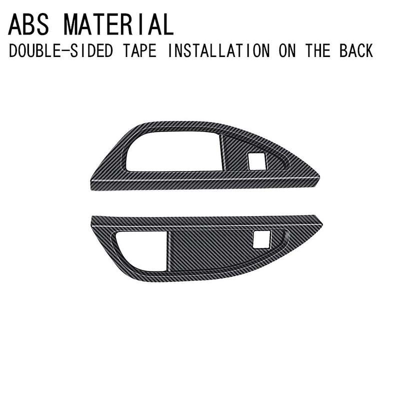 for Alphard/vellfire 40 Series 2023+ Third Drain Cup Frame Interior Trim Accessories Carbon Fiber P