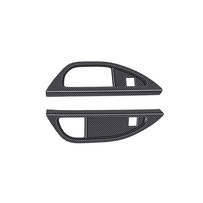 for Alphard/vellfire 40 Series 2023+ Third Drain Cup Frame Interior Trim Accessories Carbon Fiber P