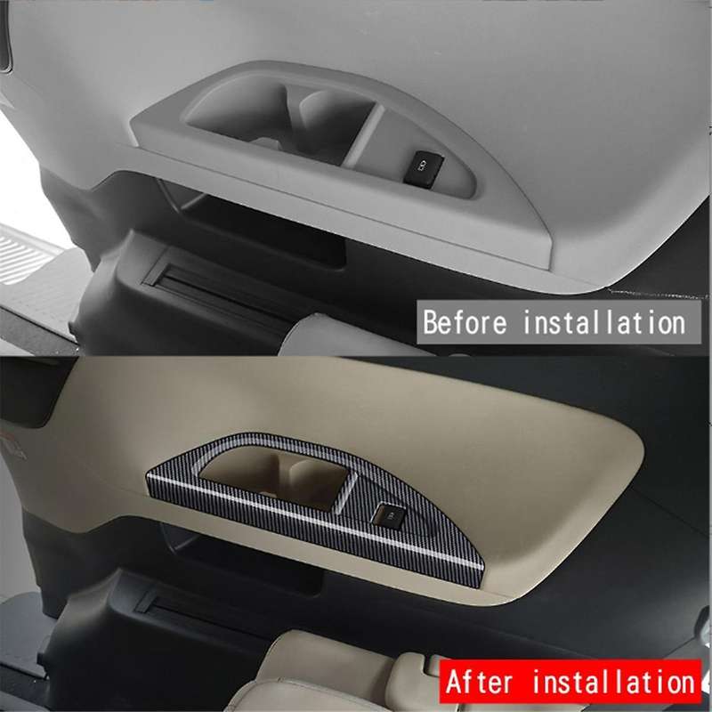 for Alphard/vellfire 40 Series 2023+ Third Drain Cup Frame Interior Trim Accessories Carbon Fiber P