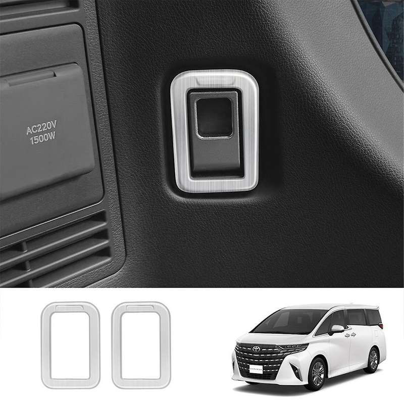 for Alphard/vellfire 40 Series 2023+ Stainless Steel Third Row Hook Frame Interior Trim Accessories
