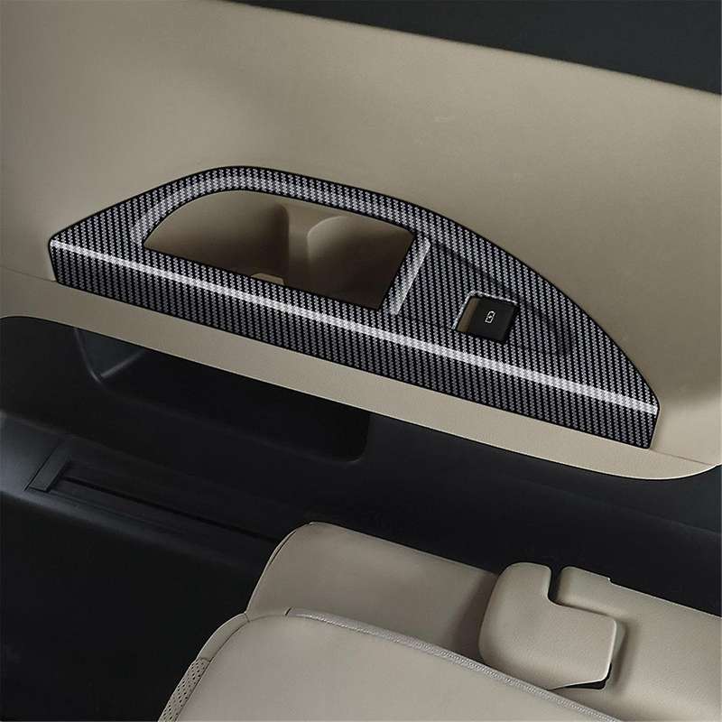 for Alphard/vellfire 40 Series 2023+ Third Drain Cup Frame Interior Trim Accessories Carbon Fiber Pa