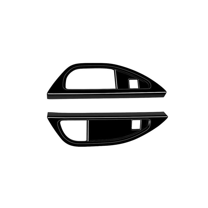 for Alphard/vellfire 40 Series 2023+ Third Drain Cup Frame Interior Trim Accessories Glossy Black