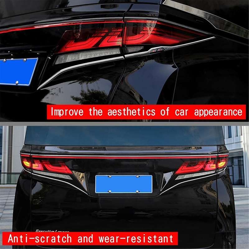 for Alphard/vellfire 40 Series 2023+ Trunk Switch Trim Strips and Button Tail Light Bright Strips