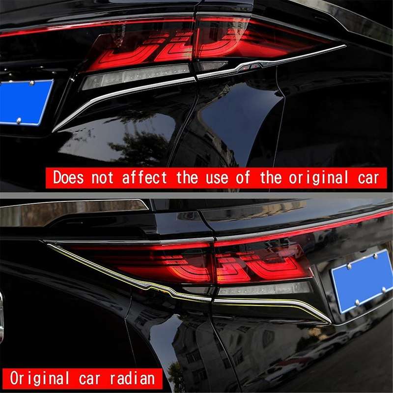 for Alphard/vellfire 40 Series 2023+ Trunk Switch Trim Strips and Button Tail Light Bright Strips