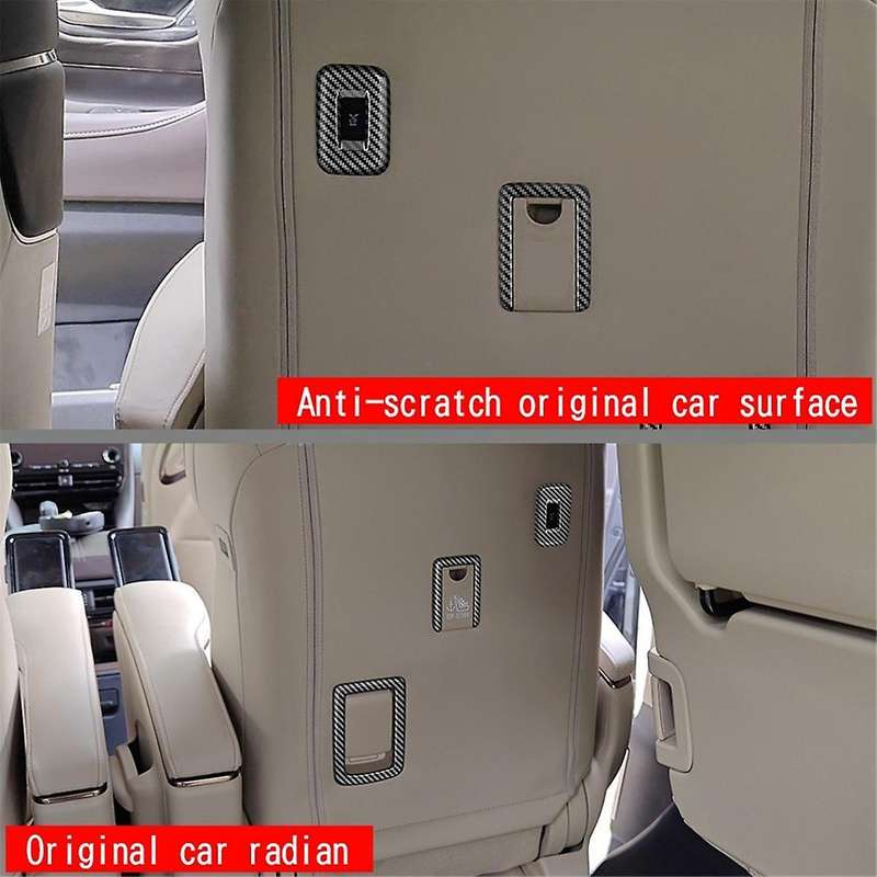 for Alphard/vellfire 40series 2023+ Car Second Row Seat Button Frame Trim High Configuration Carbon