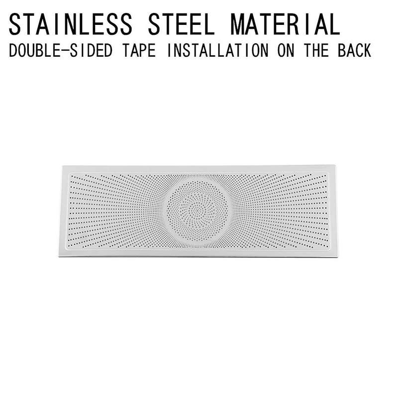 for Alphard/Vellfire 40 Series Stainless Steel Middle Row Roof Speaker Cover Interior Trim Accessori