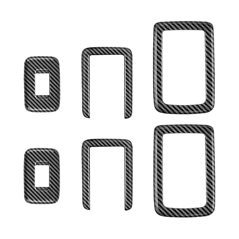 for Alphard/VELLFIRE 40Series 2023+ Car Second Row Seat Button Frame Trim High Configuration Carbon