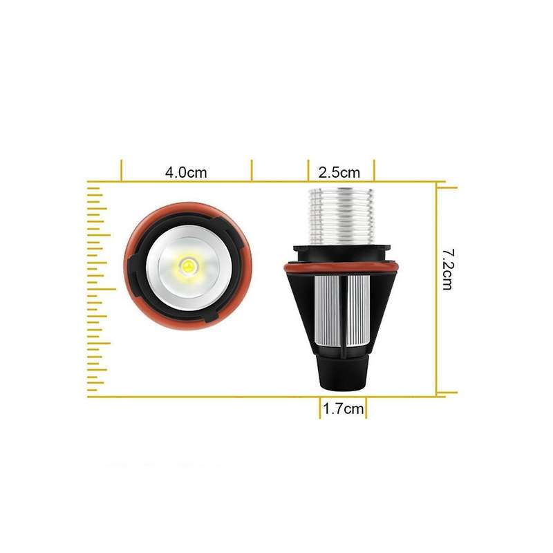 for Angel Eyes 5w E39 E60 Angel Eyes Fog Lights Led Headlights Daytime Running Lights with Decoding