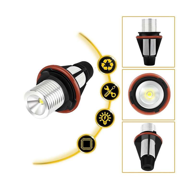 for Angel Eyes 5w E39 E60 Angel Eyes Fog Lights Led Headlights Daytime Running Lights with Decoding
